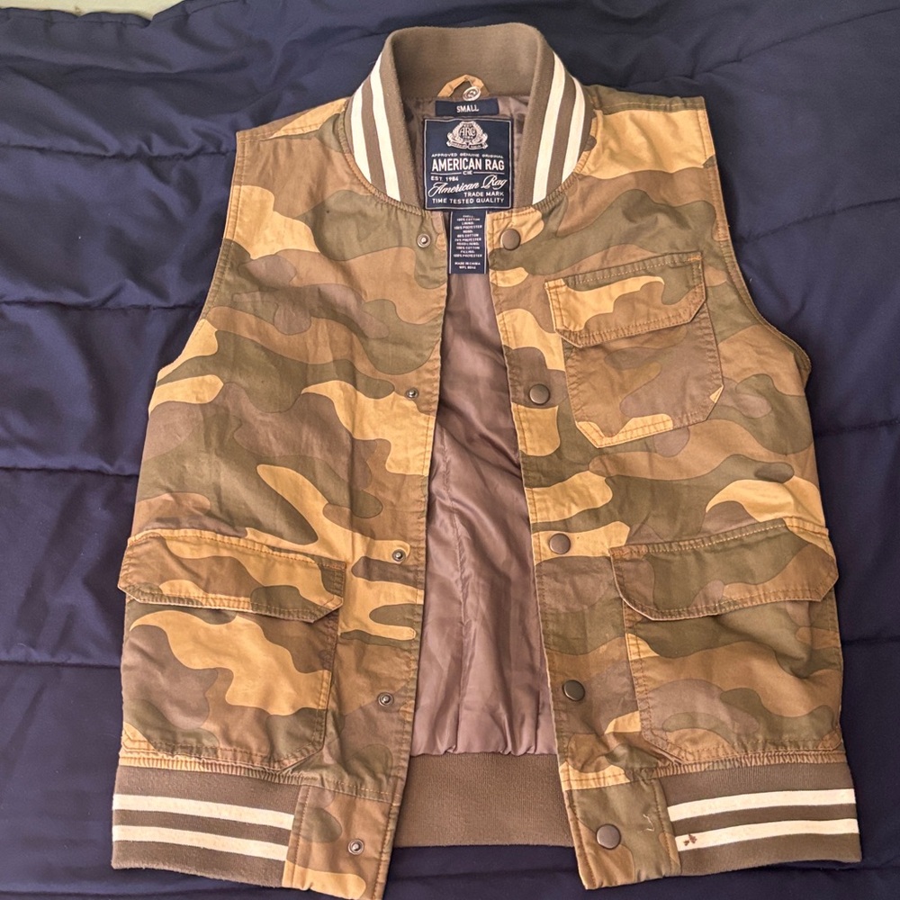 American Rag Camo Bomber Jacket